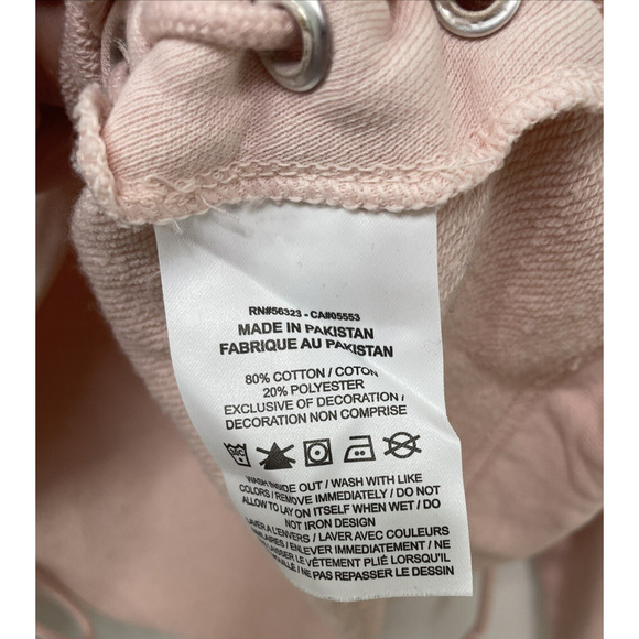 Nike Cropped Sweatshirt Crew Neck Lace Up Pink Size S Workout Gym Athleisure‎ - Picture 7 of 12